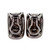 Angel Motif 18k White Gold Designer MD Clip Post Earrings 