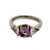 Rare Light Pink Natural 1.45ct Sapphire Platinum Ring 1.50ct Trilliant Diamond 