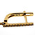 Long Dangle Earrings 14k Yellow Gold Micro Pave Set .85ct Diamond Rare Edition 
