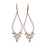 Long Dangle Earrings 14k Pink Gold Micro Pave .85ct Diamond Rare Edition Retired