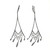 Long Dangle Earrings 14k White Gold Micro Pave 1.00ct Diamond Retired Edition 