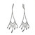 Long Dangle Earrings 14k White Gold Micro Pave 1.00ct Diamond Retired Edition 