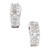 Michaels Baguette 1.30cts Round Ideal Diamond 18k White Gold Hoop Earrings 