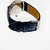 Diamond Dial 1960 14k White Gold Longines 1960 Blue Dial Strap Watch 