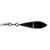 Black Onyx Designer Dangle 14k White Gold Diamond Pendant 