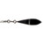 Black Onyx Designer Dangle 14k White Gold Diamond Pendant 