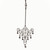 Art Deco Style 14k White Gold Dangle Style Pave Diamond Pendant Necklace .25ct