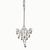 Art Deco Style 14k White Gold Dangle Style Pave Diamond Pendant Necklace .25ct