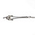 Art Deco Style .55ct 14k White Gold Diamond Dangle Pendant Necklace 