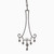 Art Deco Style .55ct 14k White Gold Diamond Dangle Pendant Necklace 