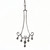 Art Deco Style Long Pave Diamond .55ct 14k White Gold Dangle Pendant 