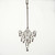 Art Deco .25ct Pave Diamond Elongated Dangle 14k White Gold Pendant Necklace