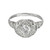 Antique Art Deco 18k White Gold .65ct Old European Cut Diamond Engagement Ring