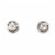 1.50ct Diamond 3-D Dome Cluster 18k White Gold Earrings 