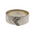 Vintage 1940 Men’s Diamond Band Ring Size 11 Diamond “V” Design 14k White Gold