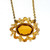 5.20 Carat Citrine  Pearl Yellow Gold Pendant Necklace