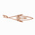 Long Dangle Earrings Rare Retired Designer GB 14k Pink Gold 1.29ct 