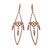 Long Dangle Earrings Rare Retired Designer GB 14k Pink Gold 1.29ct 