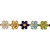 Vintage 1950 – 1960 78.50ct Multi Color Stone 18k Yellow Gold Necklace 