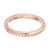 Peter Suchy Bead Set Pave Diamond Rose Gold Wedding Band Ring