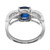 GIA Certified 1.82 Carat Blue Sapphire Diamond Platinum Engagement Ring