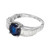 GIA Certified 1.82 Carat Blue Sapphire Diamond Platinum Engagement Ring