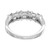 .55 Carat Round Baguette Diamond Platinum Band Ring