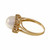 Vintage 8.5mm Japanese Cultured High Grade Pearl 14k Yellow Gold Ring 