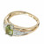 1.01 Carat Yellow Green Demantoid Garnet Diamond Gold Platinum Cocktail Ring