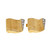 Vintage 1950 Textured 3-D Swirl 14k Yellow Gold Cufflinks