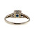 Vintage 1940 Art Deco Natural Rare 1.54ct Blue Sapphire Platinum Engagement Ring