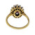 Estate Vintage 2.10ct Red Garnet Diamond 18k Yellow Gold Ring