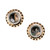 .74 Carat Diamond Quartz Crystal Rose Gold Earrings