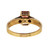 Vintage Rare 1.25ct Natural Pink Orange Labradorite Emerald Cut Ring 