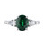 Peter Suchy GIA Certified 2.82 Carat Tsavorite Diamond Platinum Engagement Ring