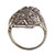 Antique Platinum Art Deco Filigree Diamond Long Ring .24ct