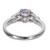 GIA Certified .94 Carat Pink Sapphire Diamond Platinum Engagement Ring