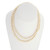 Estate 30 Inch Akoya Cultured 6mm Pearl Necklace 14k White Gold Catch 
