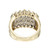 2.50 Carat Diamond Four Row Gold Band Ring