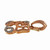 Estate Modern Open Work Pink Gold 14k Diamond Pin Pendant Enhancer 