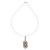 Estate 1950 14k White Gold Pierced  Filigree Amethyst Pendant 3.75cts