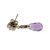 Estate Amethyst 5.00ct Briolette 14k White Gold Dangle FTC Earrings 