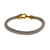 Estate David Yurman 7.5mm Silver Cable Bracelet With 14k Yellow Gold 