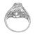 2.14 Carat Diamond Filigree Old European Cut Platinum Ring