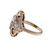 Vintage 1930 Art Deco Old European Cut 14k White Gold Diamond Ring 