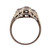 Vintage 1930 Art Deco Old European Cut 14k White Gold Diamond Ring 