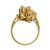 Vintage 1960 1.05ct Marquise Baguette Swirl 18k Yellow Gold Diamond Ring 