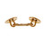 Antique 14k Rose Gold Platinum Old European Cut Diamond Double Sided Cufflinks
