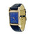Vintage 1949  14k White Gold Bulova Custom Colored Blue Dial Watch