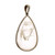 Natural Manifestor Quartz Crystal Pendant 18k White Gold PSD